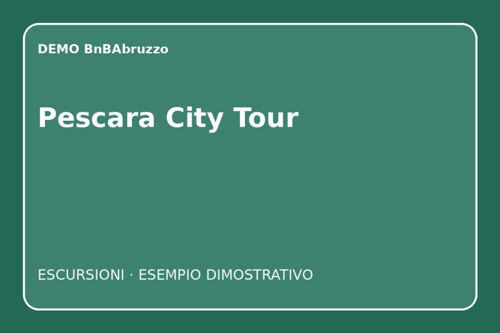 DEMO – Pescara tra Centro e Lungomare