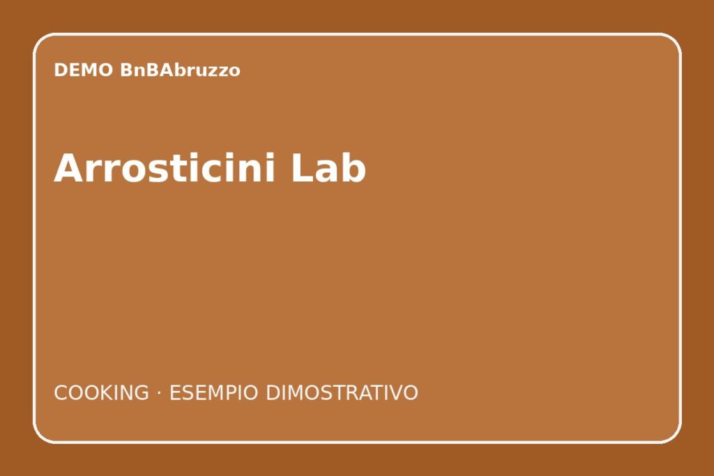DEMO – Arrosticini Lab Pescara